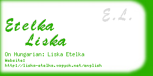 etelka liska business card